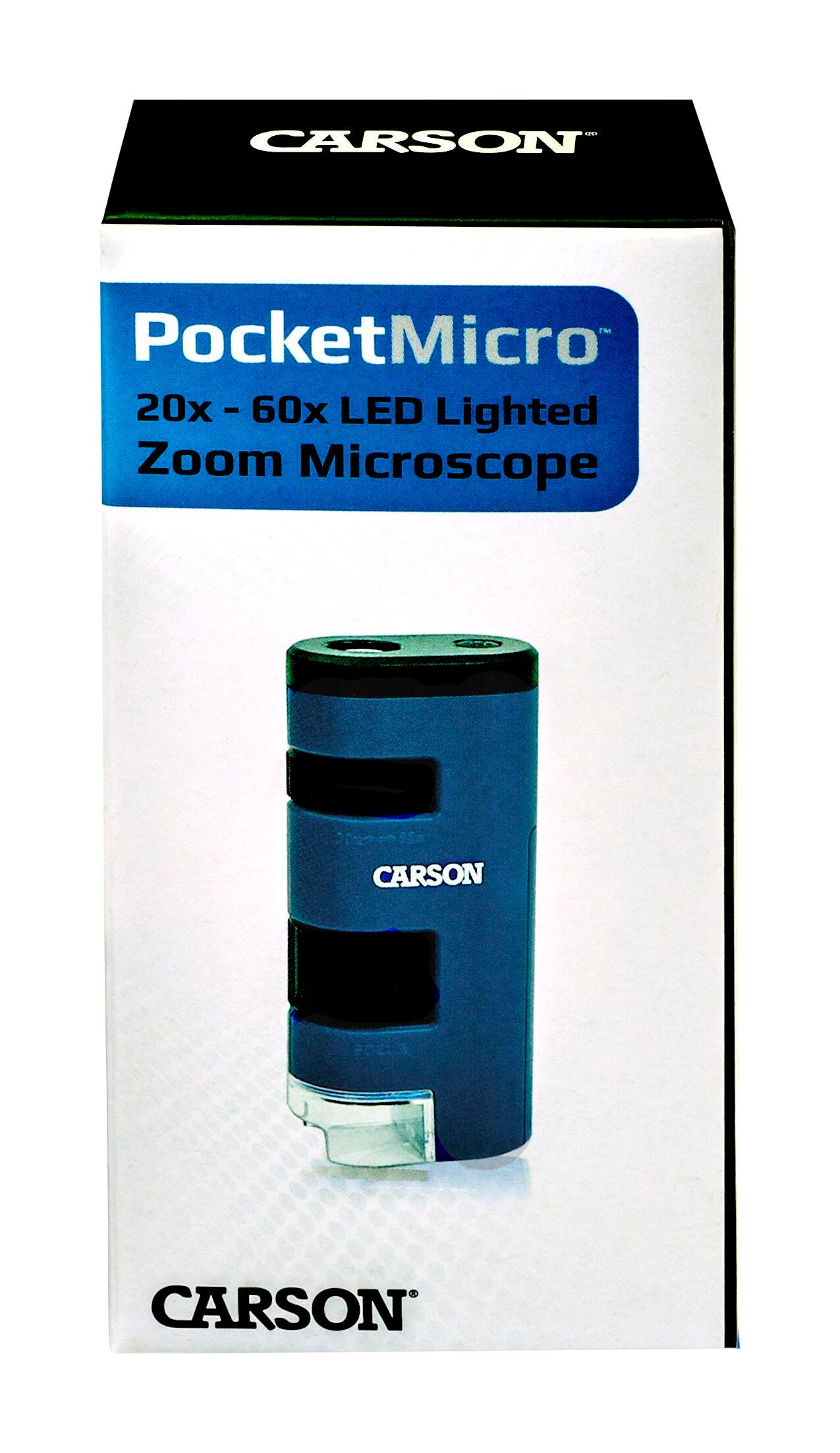 Pocket Micro 20x-60x LED Lighted Zoom Microscope 2118719